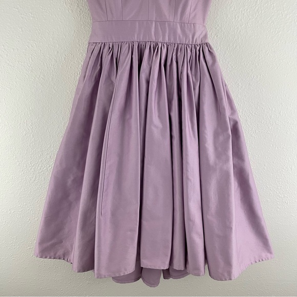 CONTRARIAN Lilac Light Purple Barbara Bibb V Neck Backless Formal Mini Dress - Picture 6 of 13